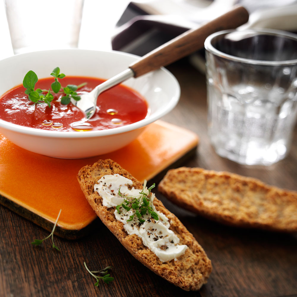 Warm tomato soup