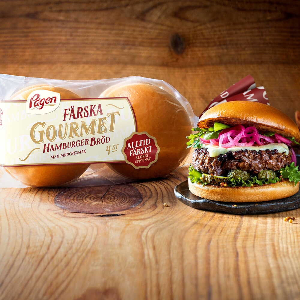 Gourmet hamburgerbröd
