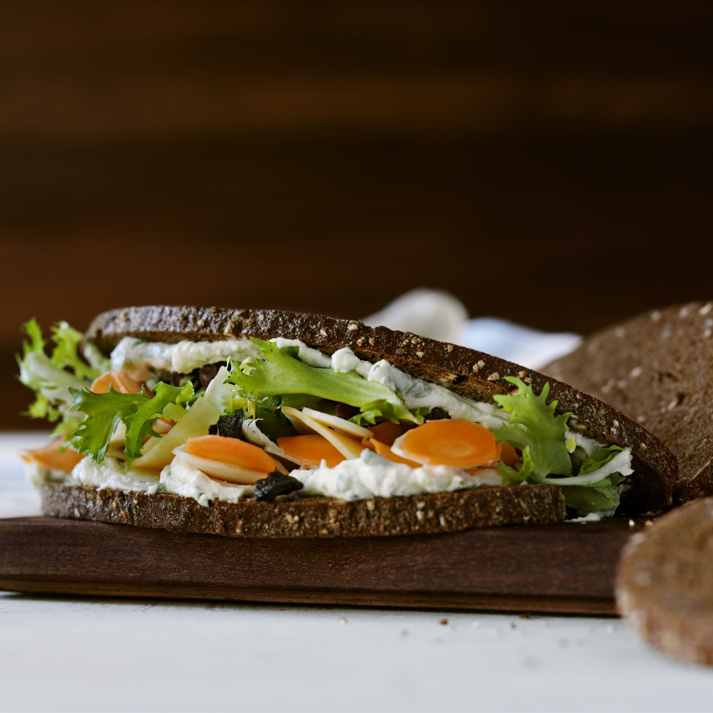 Lemon root veg sandwich