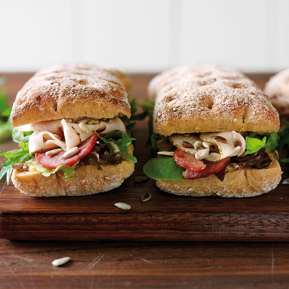 Turkey and mango sandwich